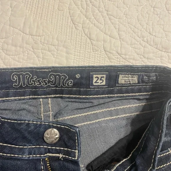 Miss Me Dark Blue Flare Jeans - Picture 4 of 6